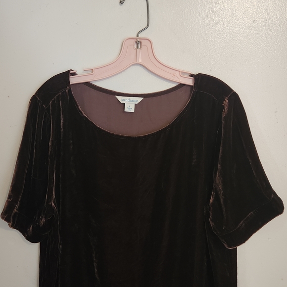 Sundance Velvet Short Sleeve Tee - Rich Chocolate - Picture 2 of 10